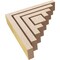 Ekena Millwork 2"W x 10"D x 10"H Thin Landon Rough Cedar Woodgrain TimberThane Corbel, Primed Tan CORUR02X10X10LANRCPR - alternate 4